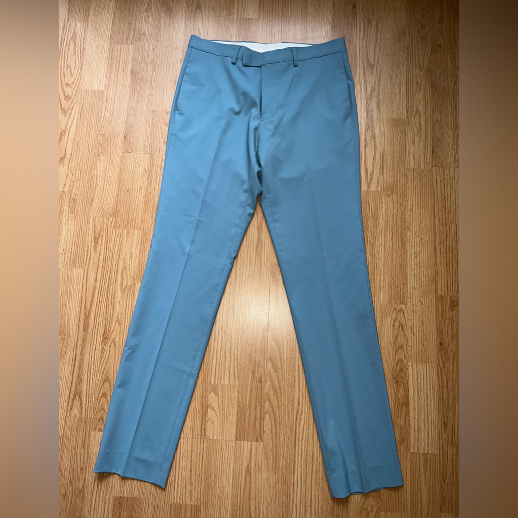 Nwot Sandro Men’s Light Blue Virgin Wool Pants